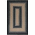 Safavieh 6 x 6 ft. Square Braided- Black and Grey Hand Made Rug BRD311A-6SQ